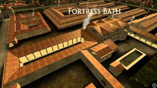 Animation of ancient Roman Fort in Caerleon Wales [upl. by Aneleve822]