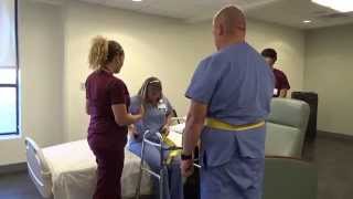 Physical Therapy Transfer Training  How To Transfer From Wheelchair To Bed [upl. by Lichter]