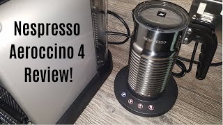 Nespresso Aeroccino 4 Milk Frother Review  Worth upgrading from the Aeroccino 3 [upl. by Diskson]