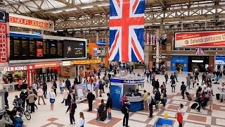 A Walk Through The London Victoria Station London England [upl. by Etnovahs352]