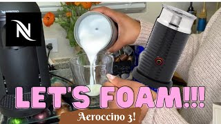 How To Foam Milk With Aeroccino 3 Make Coffee With Foam Tips amp Tricks  Easy Foamed Latte Recipe [upl. by Llertram]