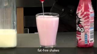 How to make a fat free milkshake using an aerolatte milk frother [upl. by Berga]