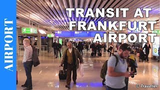 TRANSIT WALK AT FRANKFURT Airport FRA Terminal 1  Connection Flight Transfer Arriving amp Departing [upl. by Brackely]